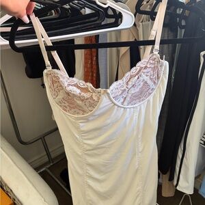 Tiger Mist White Lace Chemise